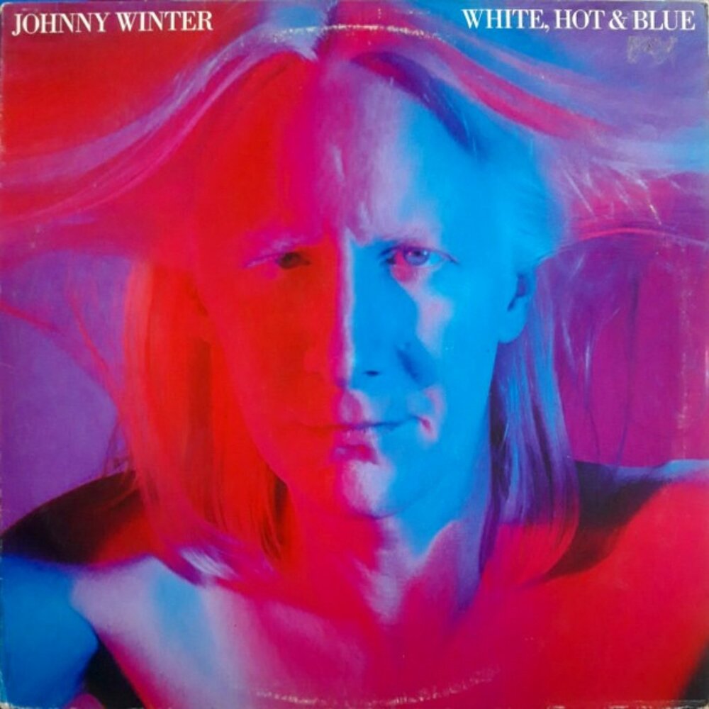 johnny winter white hot & blue 1978 blues lp - edgar captured live 3rd degree
